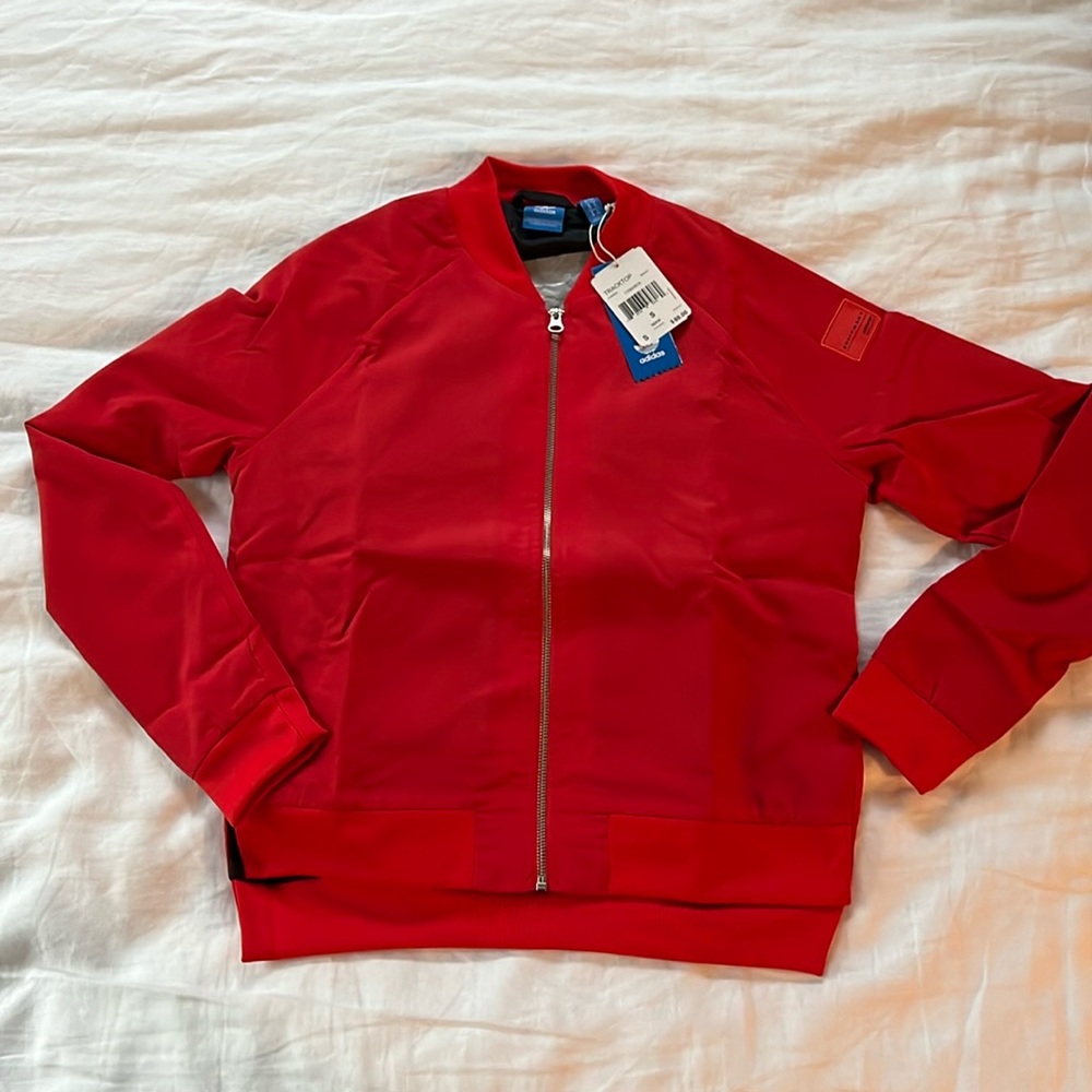 NWT Adidas Originals Tracktop Jacket S Red